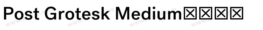 Post Grotesk Medium字体转换